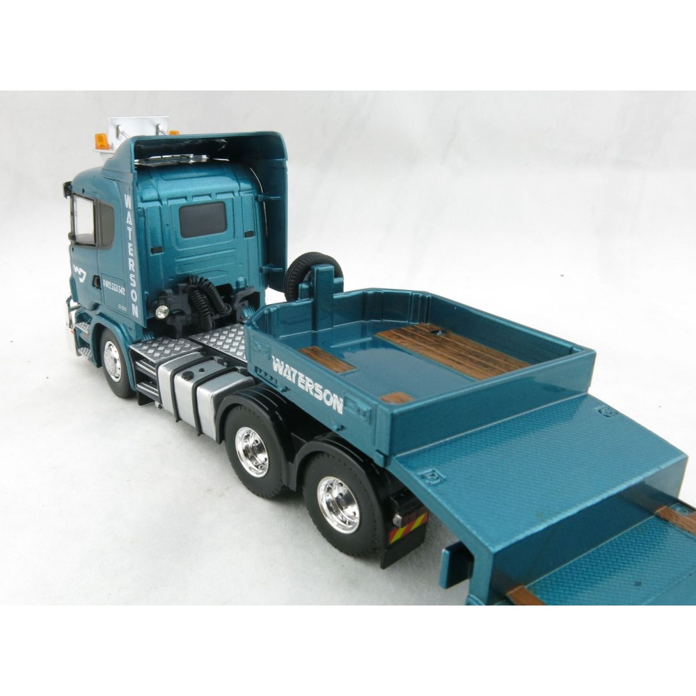 Tekno 72511 Scania R-Series Lowline 6x4 Prime Mover with Goldhofer Low Loader Waterson Diesel QLD - Scale 1:50