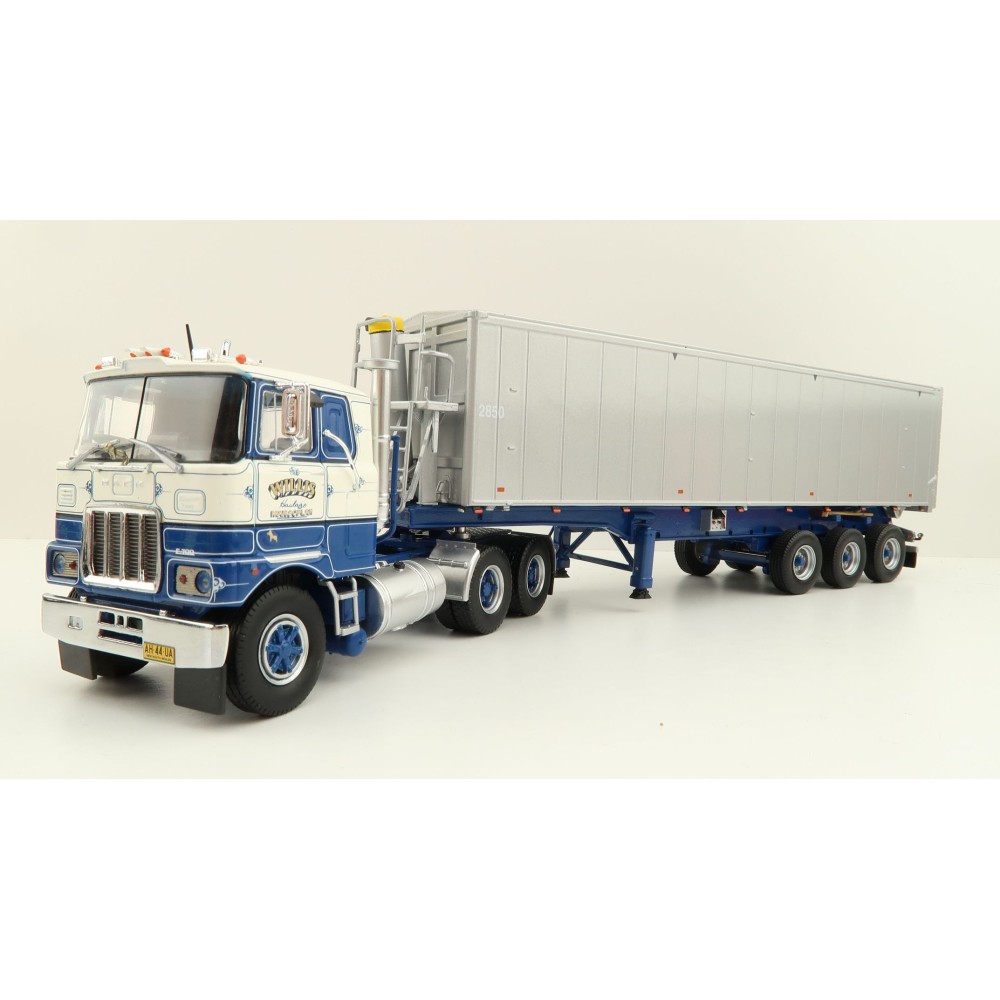 Tekno 73945 Australian Mack F700 6x4 Prime Mover with Tipper - Willis Haulage - Scale 1:50