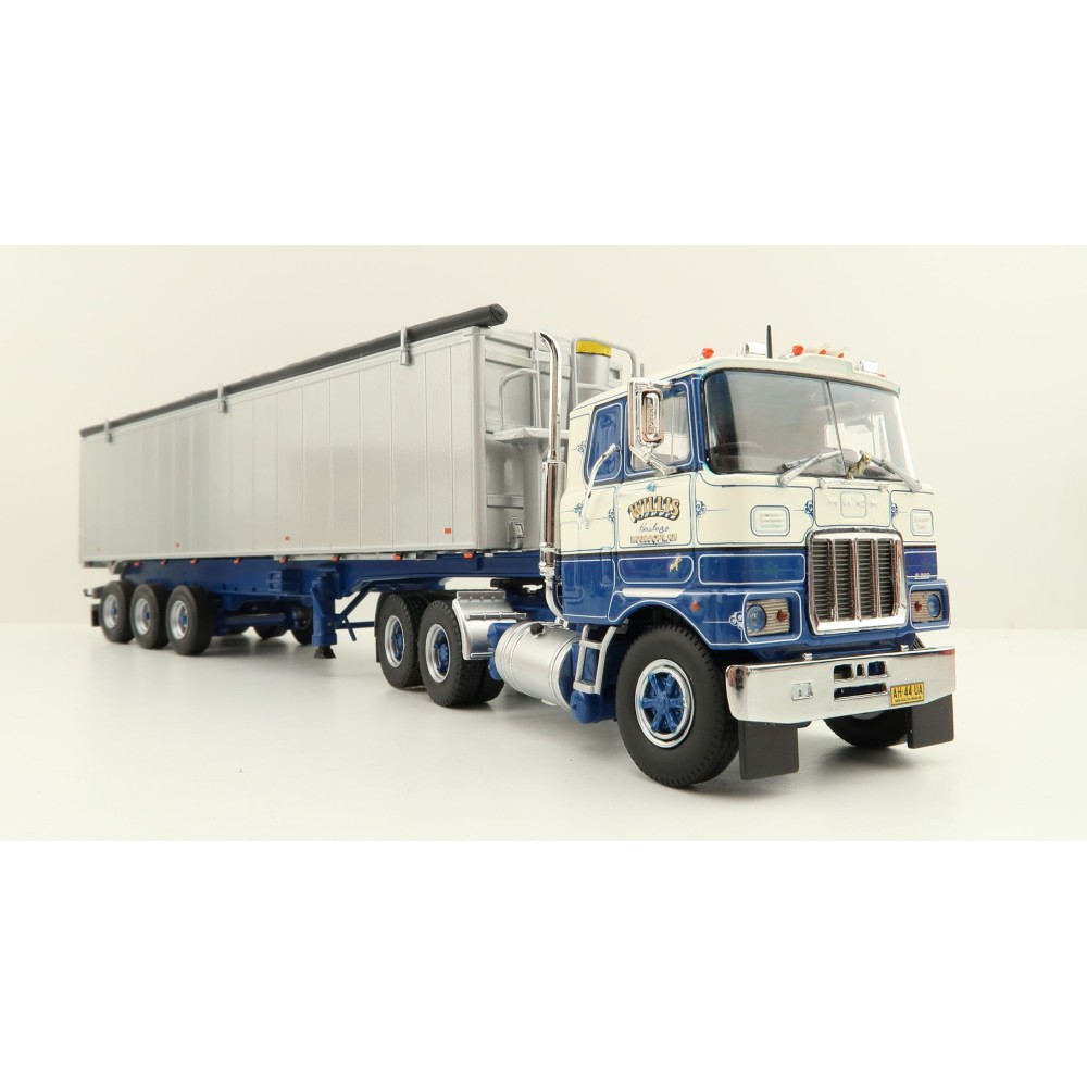 Tekno 73945 Australian Mack F700 6x4 Prime Mover with Tipper - Willis Haulage - Scale 1:50