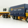 Tekno 74199 DAF 2800 Curtainside Truck with Reefer Trailer Sweden Combo - ASG - Scale 1:50