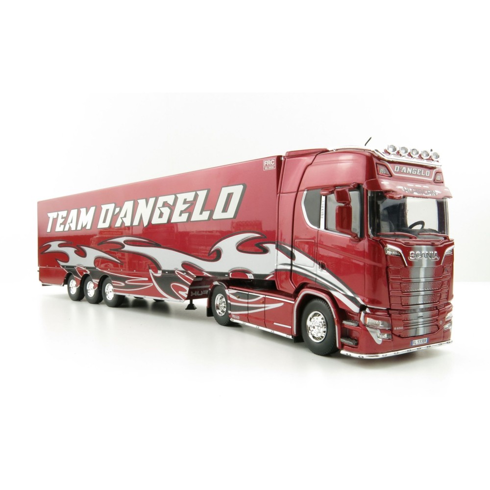 Tekno 74279 Scania S-serie HL with Zamac Reefer Trailer 3axle - D´Angelo Huracan - Scale 1:50