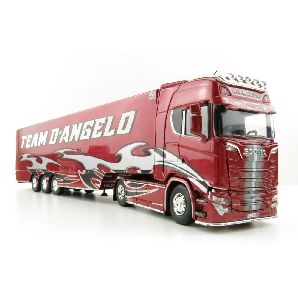 Tekno 74279 Scania S-serie HL with Zamac Reefer Trailer 3axle - D´Angelo Huracan - Scale 1:50