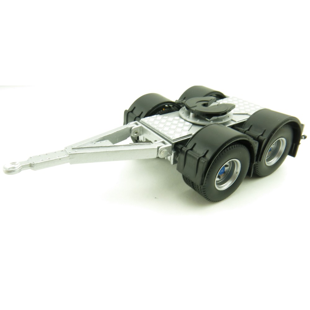 Tekno 74557 Australian Double Flatbed Trailer Set with Dolly Blue Scale 1:50