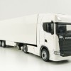 Tekno 74752-1 - Scania Truck with Semi 3-axle Box trailer White - Scale 1:87