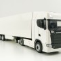 Tekno 74752-1 - Scania Truck with Semi 3-axle Box trailer White - Scale 1:87