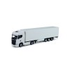 Tekno 74752-1 - Scania Truck with Semi 3-axle Box trailer White - Scale 1:87
