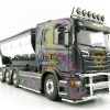Tekno 75065 Scania R-serie Truck 4axle with Hookarm and Asphalt Container - Gahne Akeri - Scale 1:50