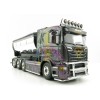 Tekno 75065 Scania R-serie Truck 4axle with Hookarm and Asphalt Container - Gahne Akeri - Scale 1:50