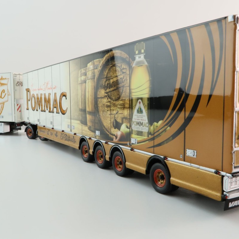 Tekno 75115 - Scania NG S Highline Sweden Combo with Trailer - Ristimaa Pommac - Scale 1:50