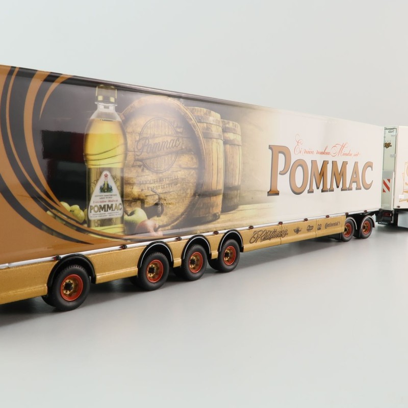 Tekno 75115 - Scania NG S Highline Sweden Combo with Trailer - Ristimaa Pommac - Scale 1:50