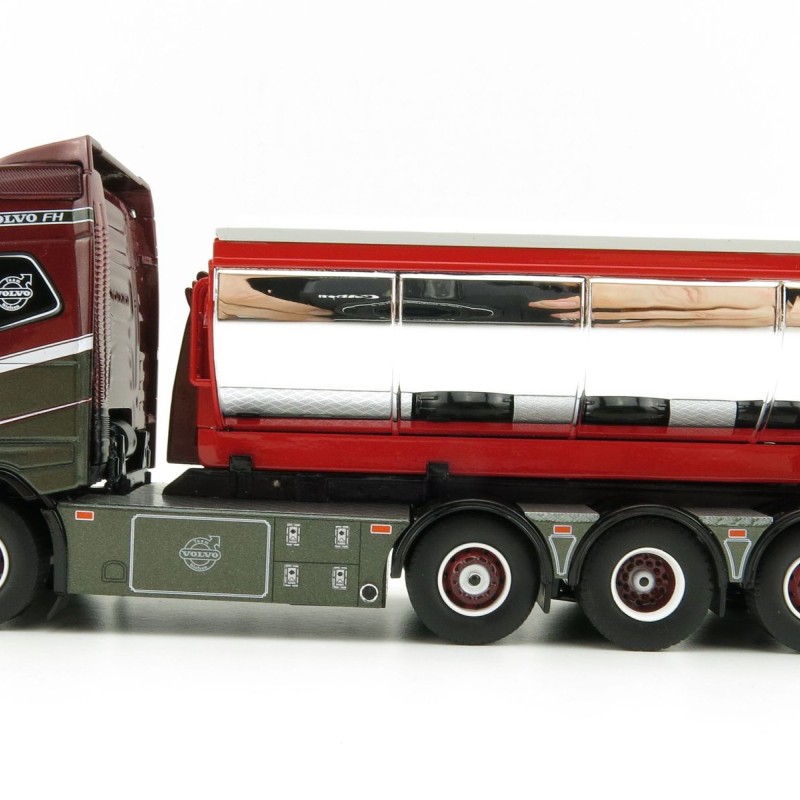 Tekno 75192 Volvo FH04 Globetrotter Truck 4axle with Hookarm and Asphalt Container - Vognmand Soren Nielsen - Scale 1:50