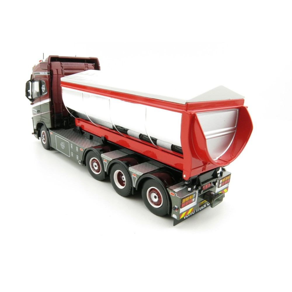 Tekno 75192 Volvo FH04 Globetrotter Truck 4axle with Hookarm and Asphalt Container - Vognmand Soren Nielsen - Scale 1:50