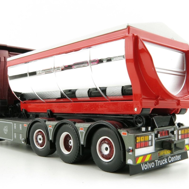 Tekno 75192 Volvo FH04 Globetrotter Truck 4axle with Hookarm and Asphalt Container - Vognmand Soren Nielsen - Scale 1:50