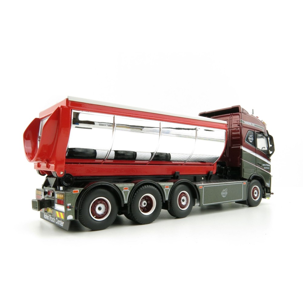 Tekno 75192 Volvo FH04 Globetrotter Truck 4axle with Hookarm and Asphalt Container - Vognmand Soren Nielsen - Scale 1:50