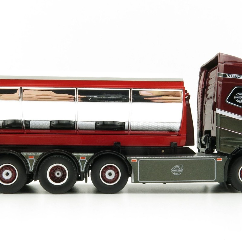 Tekno 75192 Volvo FH04 Globetrotter Truck 4axle with Hookarm and Asphalt Container - Vognmand Soren Nielsen - Scale 1:50