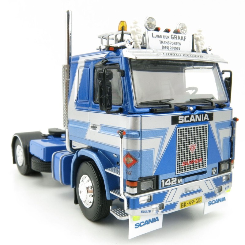 Tekno 75406 Scania 142M 4x2 Prime Mover - L van der Graf  - Truckstars Series - Scale 1:50