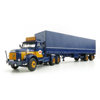 Tekno 80748 Volvo N88 6X4 Truck with ASG Mid Doorman 2 Axle Trailer - Scale 1:50