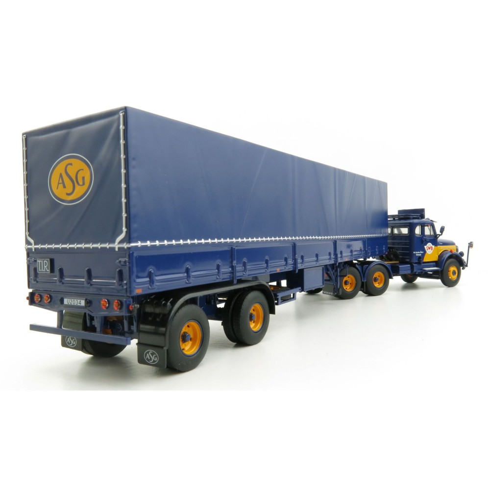 Tekno 80748 Volvo N88 6X4 Truck with ASG Mid Doorman 2 Axle Trailer - Scale 1:50