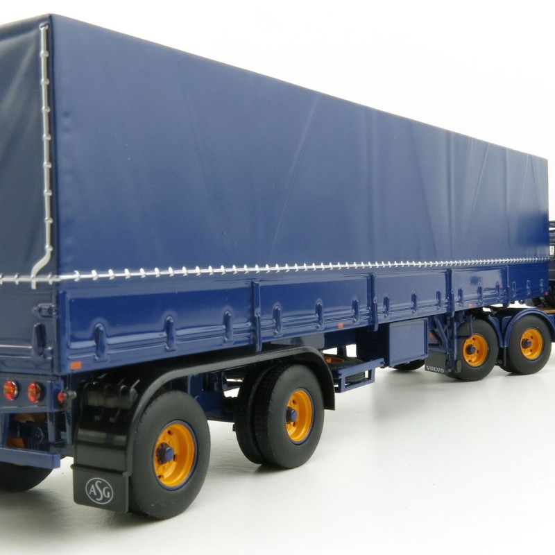 Tekno 80748 Volvo N88 6X4 Truck with ASG Mid Doorman 2 Axle Trailer - Scale 1:50