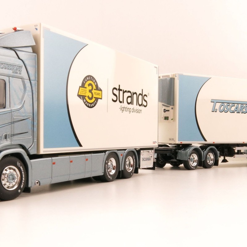 Tekno 80918 Scania R-serie HL Truck Sweden Combo - Oscarssons Akeri - Scale 1:50