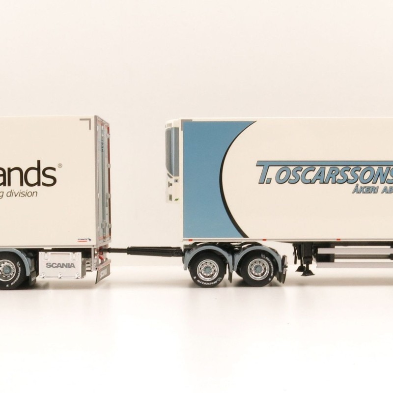 Tekno 80918 Scania R-serie HL Truck Sweden Combo - Oscarssons Akeri - Scale 1:50