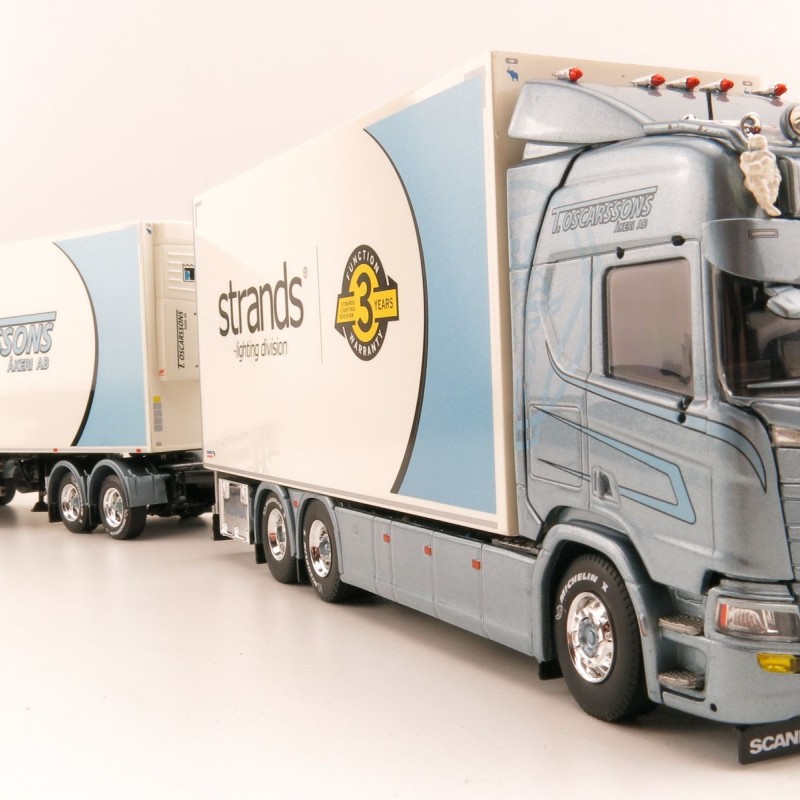 Tekno 80918 Scania R-serie HL Truck Sweden Combo - Oscarssons Akeri - Scale 1:50