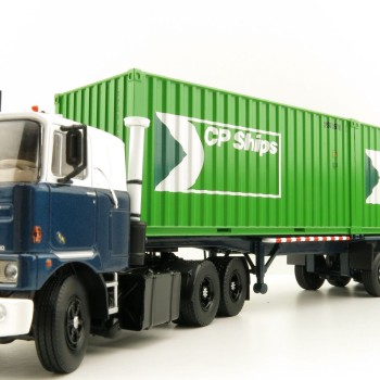 Tekno 81194 Mack F700 6x4 Truck Groenenboom with Container Trailer 2x 20ft Container CP Ships - Scale 1:50