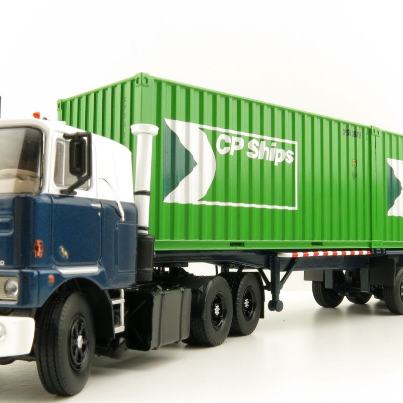 Tekno 81194 Mack F700 6x4 Truck Groenenboom with Container Trailer 2x 20ft Container CP Ships - Scale 1:50
