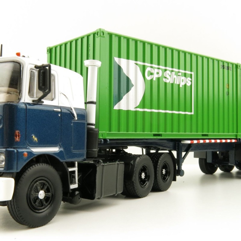 Tekno 81194 Mack F700 6x4 Truck Groenenboom with Container Trailer 2x 20ft Container CP Ships - Scale 1:50