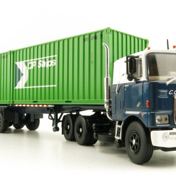 Tekno 81194 Mack F700 6x4 Truck Groenenboom with Container Trailer 2x 20ft Container CP Ships - Scale 1:50