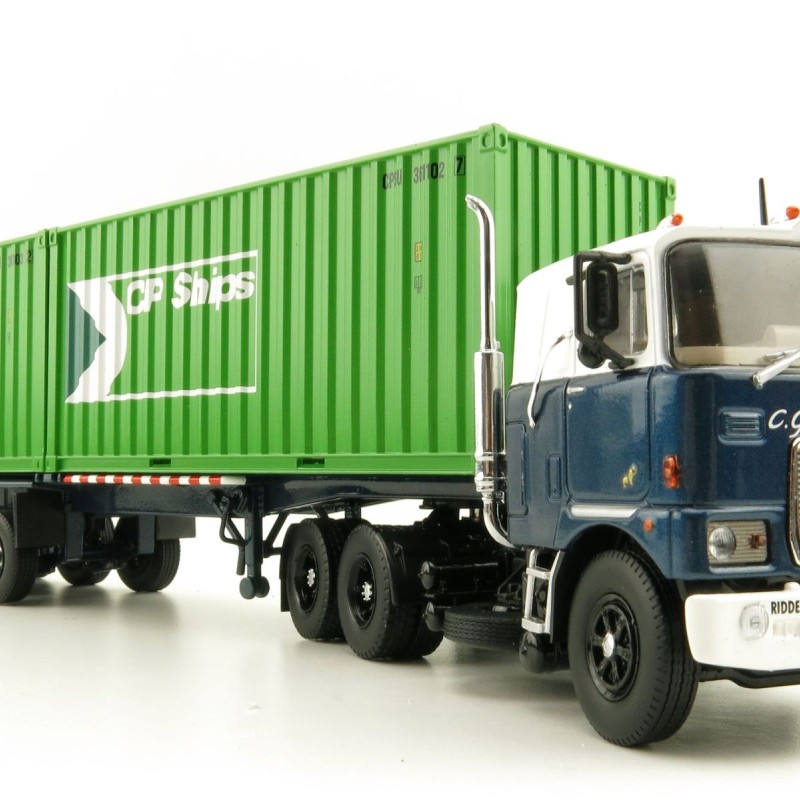 Tekno 81194 Mack F700 6x4 Truck Groenenboom with Container Trailer 2x 20ft Container CP Ships - Scale 1:50