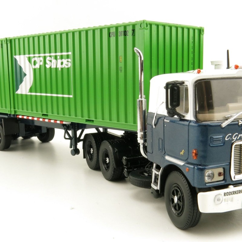 Tekno 81194 Mack F700 6x4 Truck Groenenboom with Container Trailer 2x 20ft Container CP Ships - Scale 1:50