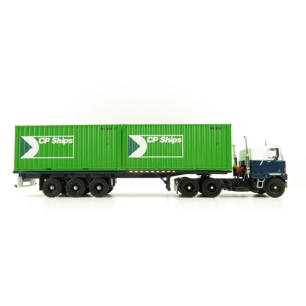Tekno 81194 Mack F700 6x4 Truck Groenenboom with Container Trailer 2x 20ft Container CP Ships - Scale 1:50