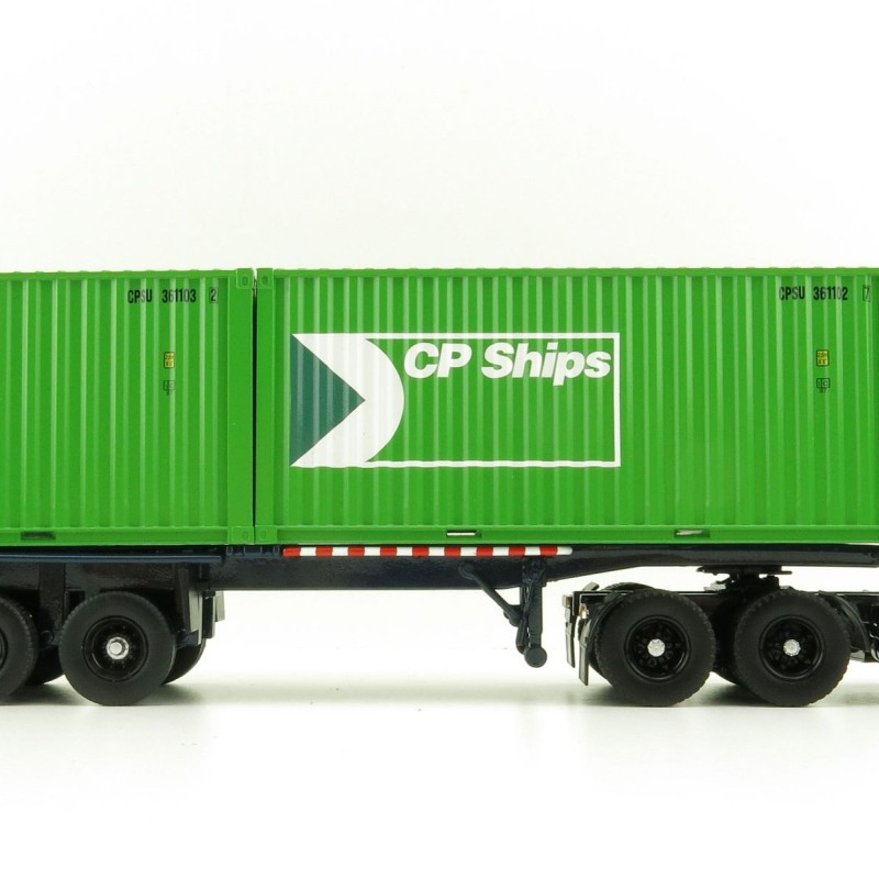 Tekno 81194 Mack F700 6x4 Truck Groenenboom with Container Trailer 2x 20ft Container CP Ships - Scale 1:50