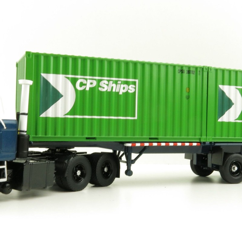 Tekno 81194 Mack F700 6x4 Truck Groenenboom with Container Trailer 2x 20ft Container CP Ships - Scale 1:50