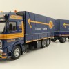 Tekno 81222 - Volvo FH12 Globetrotter Rigid Truck with Trailer Curtainside - Borge Moller ASG - Scale 1:50