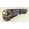 Tekno 81222 - Volvo FH12 Globetrotter Rigid Truck with Trailer Curtainside - Borge Moller ASG - Scale 1:50