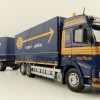 Tekno 81222 - Volvo FH12 Globetrotter Rigid Truck with Trailer Curtainside - Borge Moller ASG - Scale 1:50