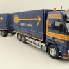 Tekno 81222 - Volvo FH12 Globetrotter Rigid Truck with Trailer Curtainside - Borge Moller ASG - Scale 1:50