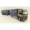 Tekno 81222 - Volvo FH12 Globetrotter Rigid Truck with Trailer Curtainside - Borge Moller ASG - Scale 1:50