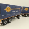 Tekno 81222 - Volvo FH12 Globetrotter Rigid Truck with Trailer Curtainside - Borge Moller ASG - Scale 1:50
