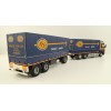 Tekno 81222 - Volvo FH12 Globetrotter Rigid Truck with Trailer Curtainside - Borge Moller ASG - Scale 1:50