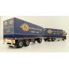 Tekno 81222 - Volvo FH12 Globetrotter Rigid Truck with Trailer Curtainside - Borge Moller ASG - Scale 1:50