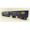 Tekno 81222 - Volvo FH12 Globetrotter Rigid Truck with Trailer Curtainside - Borge Moller ASG - Scale 1:50