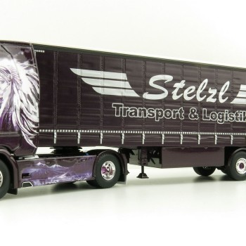 Tekno 81240 Scania NG S650 Highline 4x2 Truck Curtainside Trailer - Stelzl  - Scale 1:50