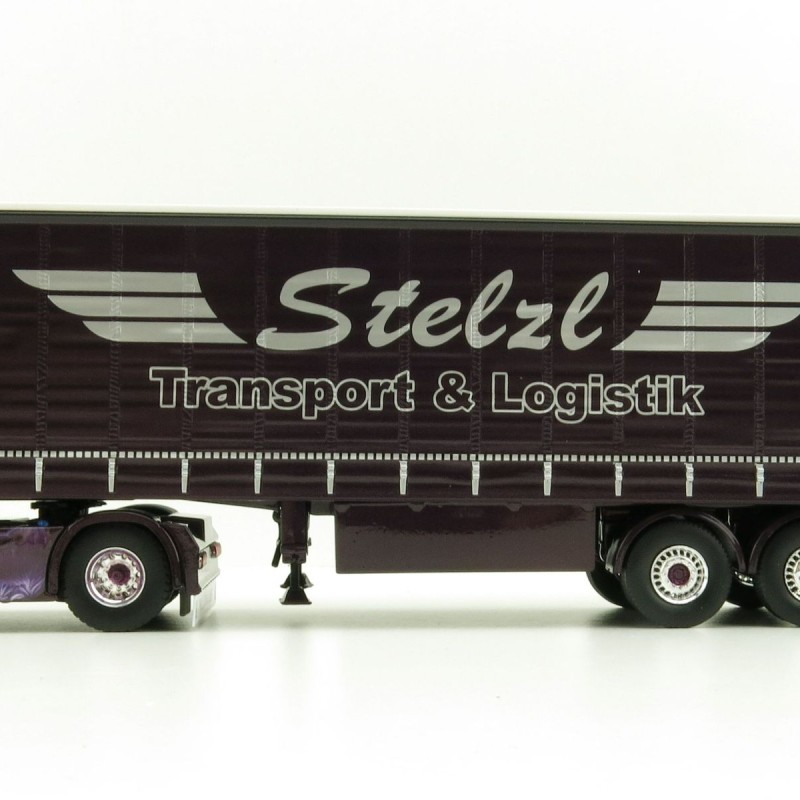 Tekno 81240 Scania NG S650 Highline 4x2 Truck Curtainside Trailer - Stelzl  - Scale 1:50