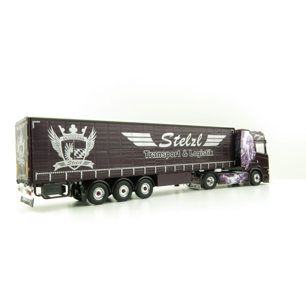Tekno 81240 Scania NG S650 Highline 4x2 Truck Curtainside Trailer - Stelzl  - Scale 1:50