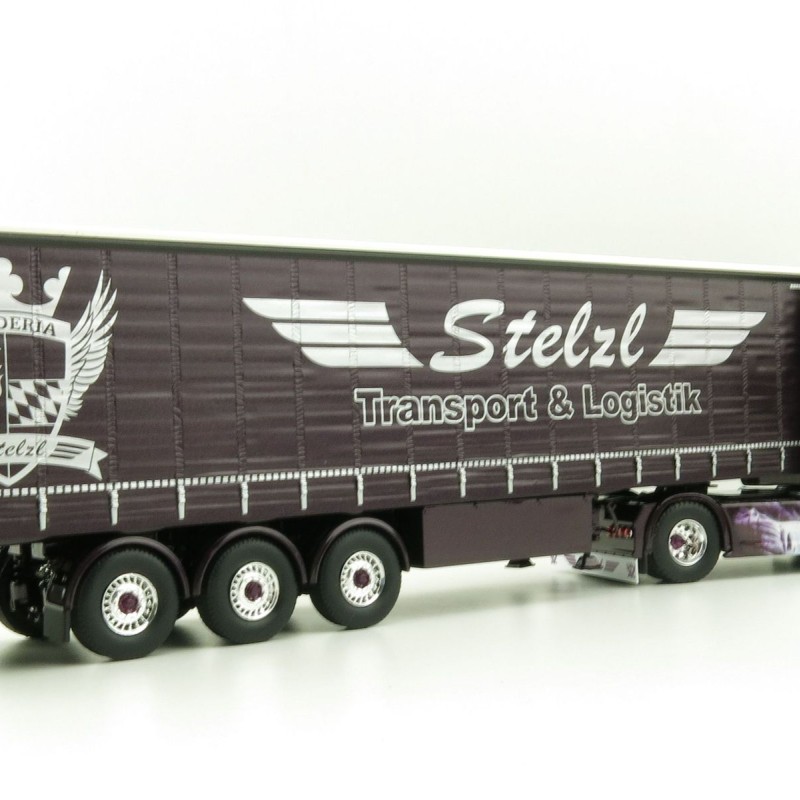 Tekno 81240 Scania NG S650 Highline 4x2 Truck Curtainside Trailer - Stelzl  - Scale 1:50