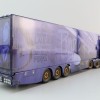 Tekno 81282 - Scania NG R Serie 6x2 Truck with Reefer Trailer - VOWA Transport Prince Purple Rain - Scale 1:50