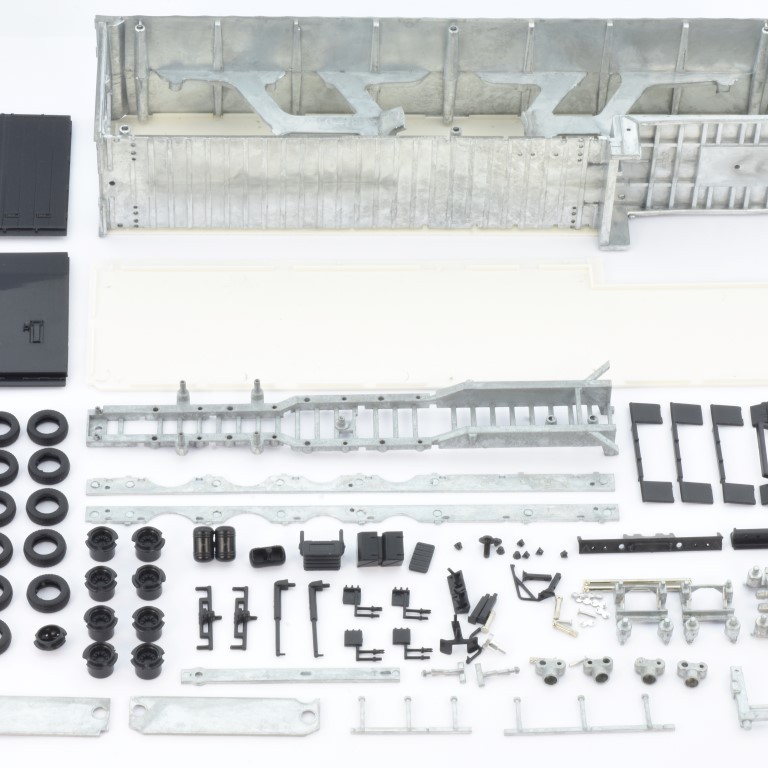 Tekno 81553 Meusburger 4-axle Semi Trailer Model Kit - Scale 1:50